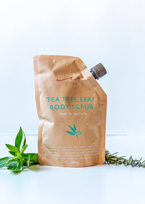 TEA TREE LEAF BODY SCRUB 300g  Vegan & Natural - MEDES Lifestyle